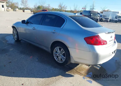 2010 Infiniti G37X z USA, uszkodzony, nr VIN JN1CV6AR8AM252574